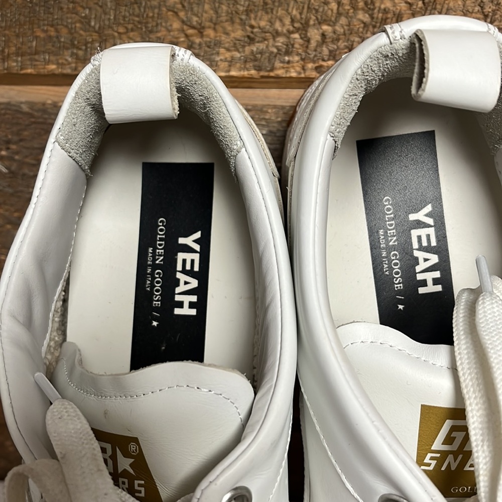 Golden Goose Yeah White Leather Sneakers Size EU 42 EUC - Picture 11 of 15